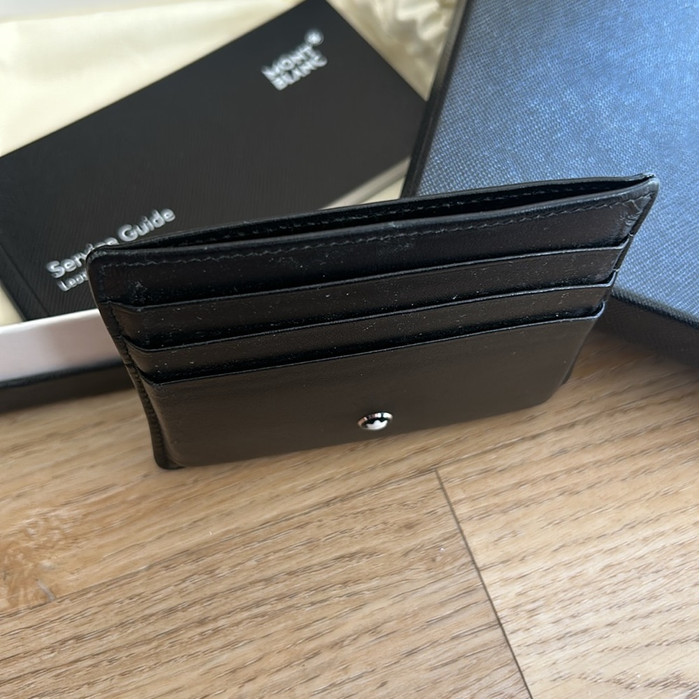 Montblanc cardholder in black - Picture 5 of 7